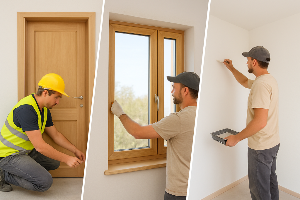doors & woodwork window installation interior finishing details